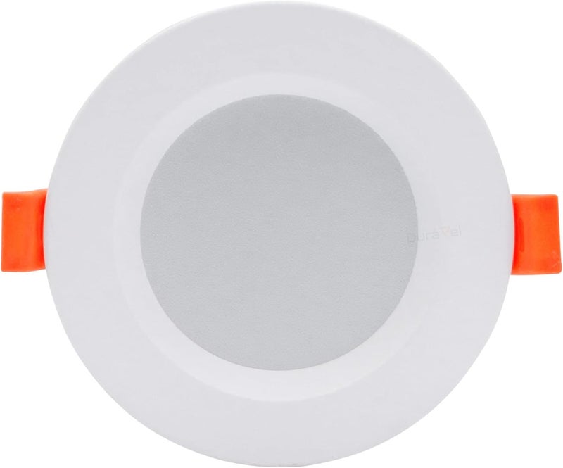 Duravel 6W LED Recessed Downlight, 4-Inch Round White Ceiling Light, Spring Clip Installation, 8000K Modern Flush Mount - Image 4